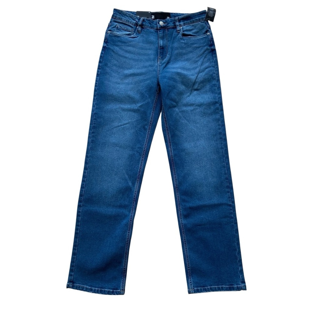 NWT MILE END jeans blue stretchy high rise waist straight leg Vintage Modern 29